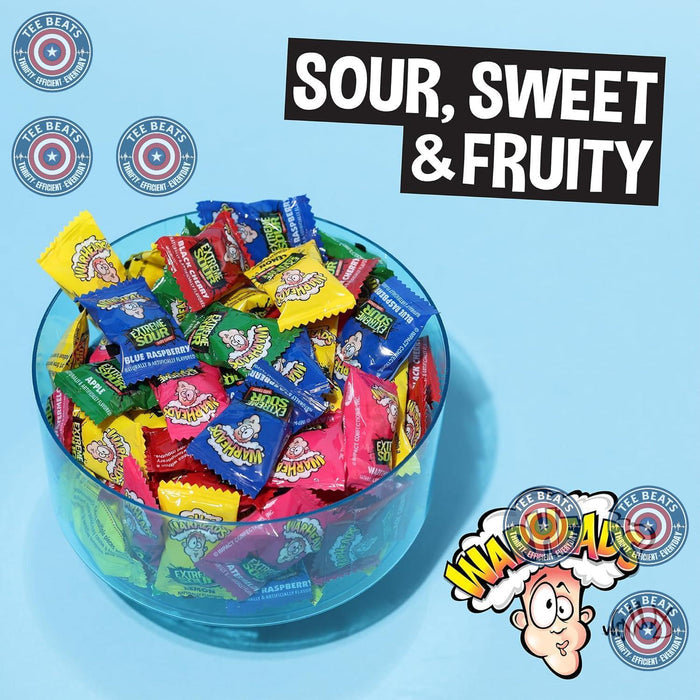 super-sour coated exterior that transitions to a sweet hard candy center