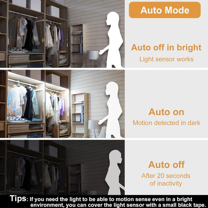 dual operating modes: manual push-button or fully automatic motion activation