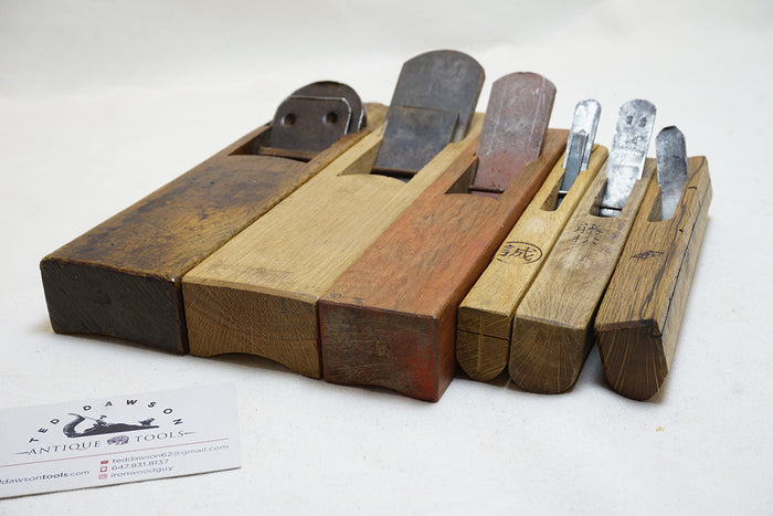 WORKING SET OF 6 JAPANESE HOLLOW & ROUND KANNA / PLANES - ASSORTED