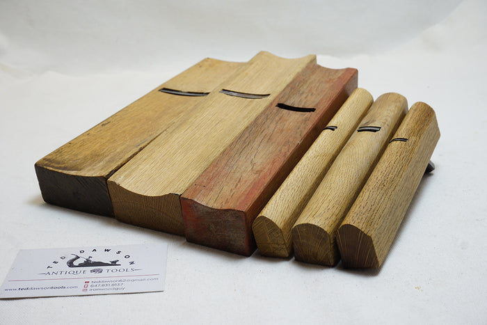 WORKING SET OF 6 JAPANESE HOLLOW & ROUND KANNA / PLANES - ASSORTED