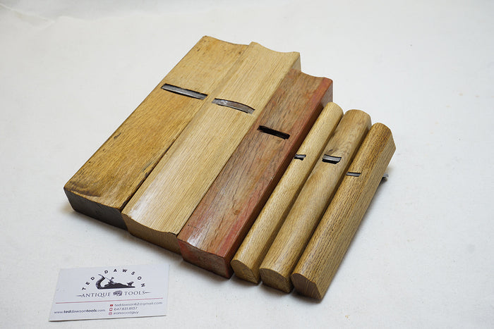 WORKING SET OF 6 JAPANESE HOLLOW & ROUND KANNA / PLANES - ASSORTED