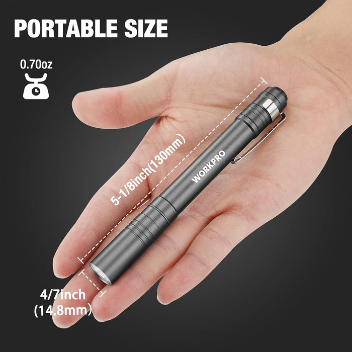single high-output led with 2-hour runtime on 2 aaa batteries