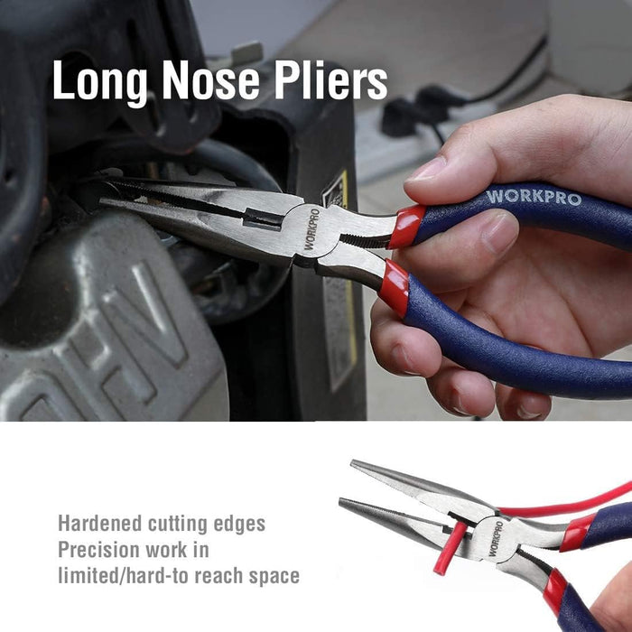 hand-powered, no batteries required; lightweight 3.6 lb total kit