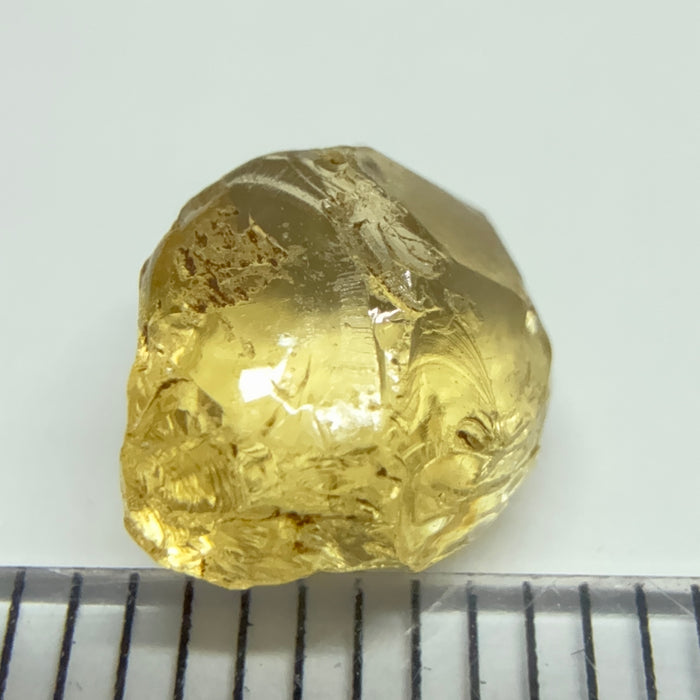 Yellow Tourmaline Crystal, 3.16ct, VVS-IF, Tanzania, Untreated Unheated.