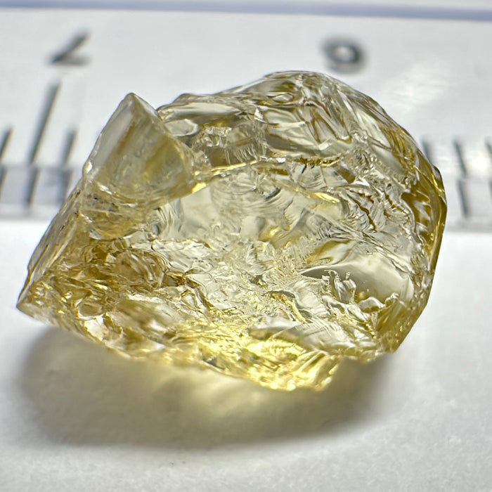 Yellow Tourmaline Crystal, 3.26ct, VVS-IF, Tanzania, Untreated Unheated.