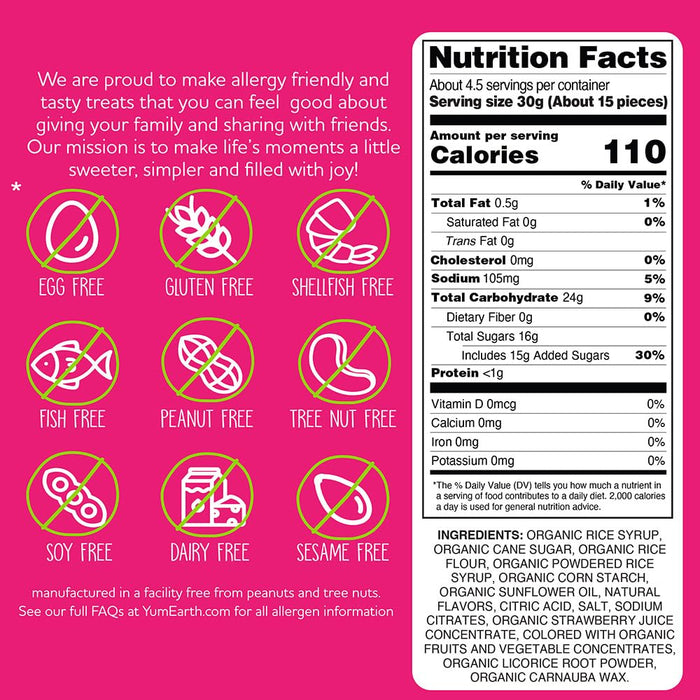 free from the top 9 common allergens (peanut, tree nut, milk, egg, soy, wheat, fish, shellfish, sesame)