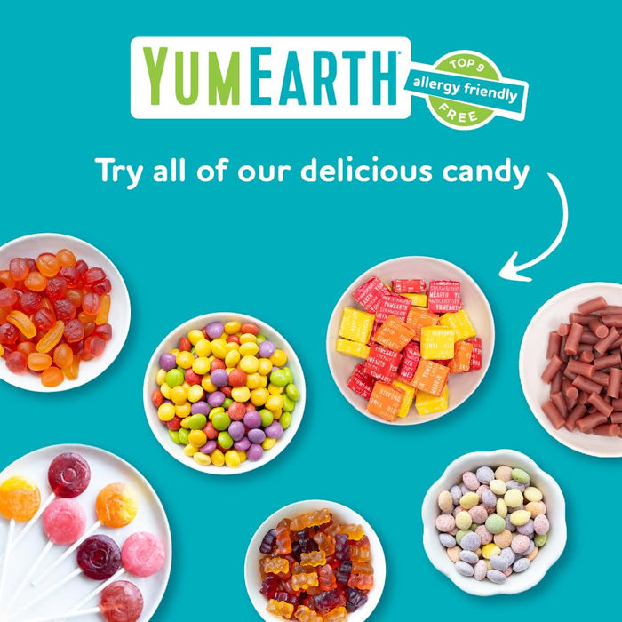 YumEarth Organic Lollipops - Individually Wrapped Trick or Treat Candy for Kids, Top 9 Allergen Free