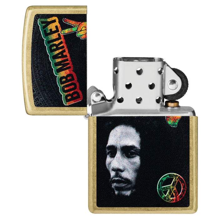 Zippo Lighter: Bob Marley Design - Street Brass 47194