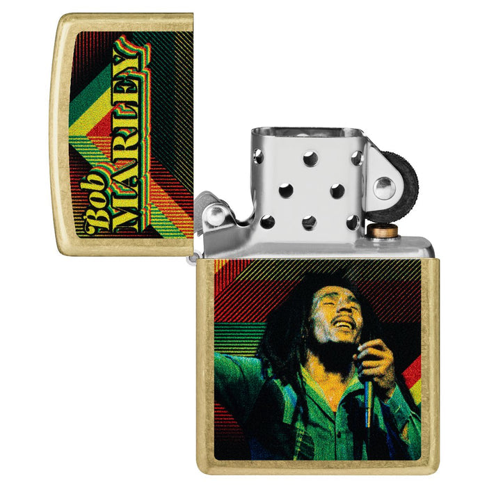 Zippo Lighter: Bob Marley Design - Street Brass 47242