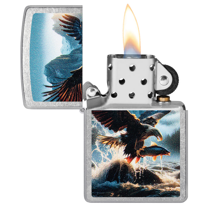 Zippo Lighter: Catch of the Day Design - Street Chrome 47188