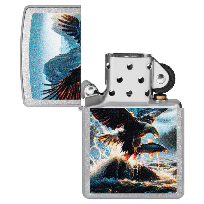 Zippo Lighter: Catch of the Day Design - Street Chrome 47188
