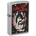 Zippo Lighter: Daddys Little Monster, Pin-Up Girl - Street Chrome 81734