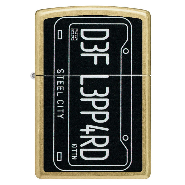 Zippo Lighter: Def Leppard, Steel City - Street Brass 47223