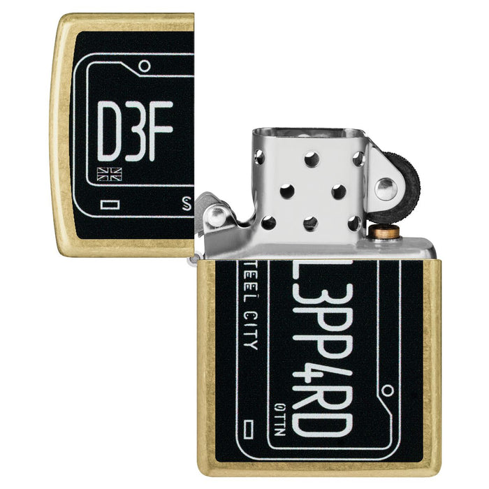 Zippo Lighter: Def Leppard, Steel City - Street Brass 47223