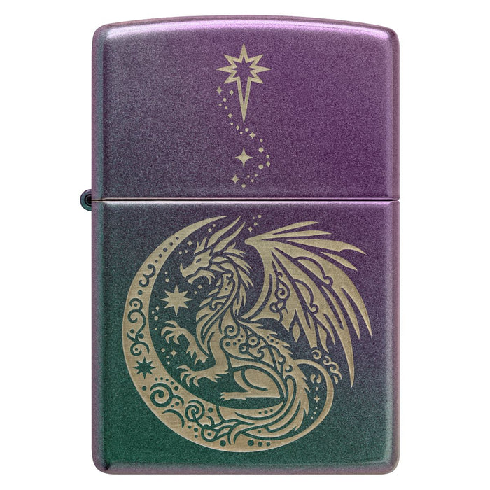 Zippo Lighter: Dragon Fantasy Design, Engraved - Iridescent 47151