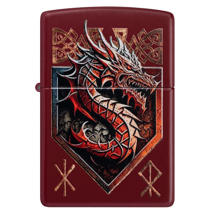Zippo Lighter: Dragon Shield - Merlot 47136