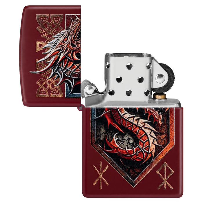 Zippo Lighter: Dragon Shield - Merlot 47136