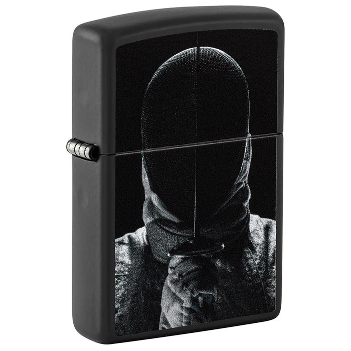Zippo Lighter: Fencer - Black Matte 46625