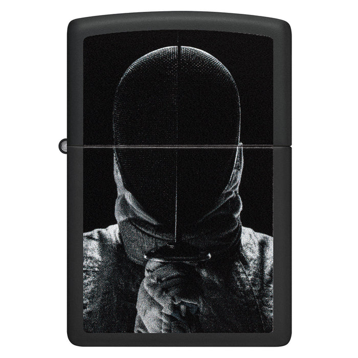 Zippo Lighter: Fencer - Black Matte 46625
