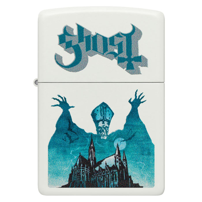 Zippo Lighter: Ghost, Rock Band - White Matte 47246