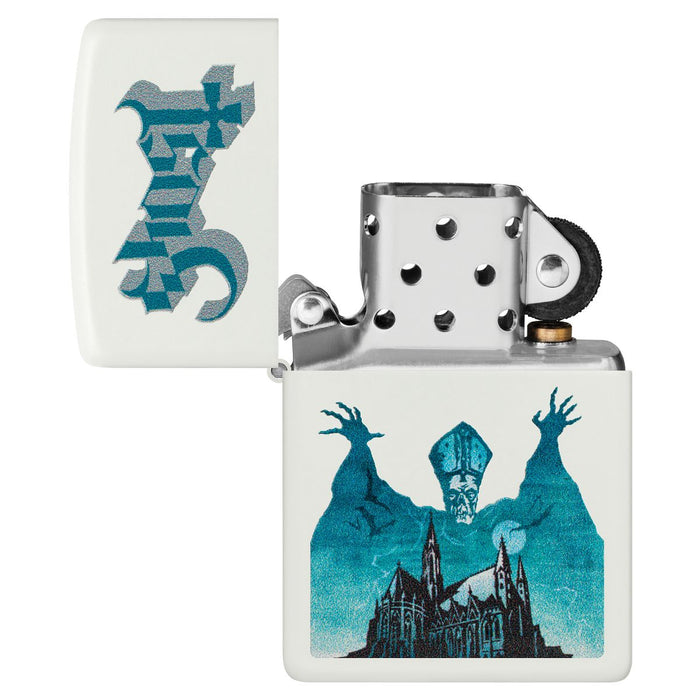 Zippo Lighter: Ghost, Rock Band - White Matte 47246