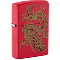 Zippo Lighter: Golden Dragon - Red Matte 81718