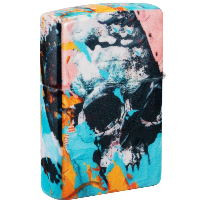 Zippo Lighter: Graffiti Skull - 540 Color 46818