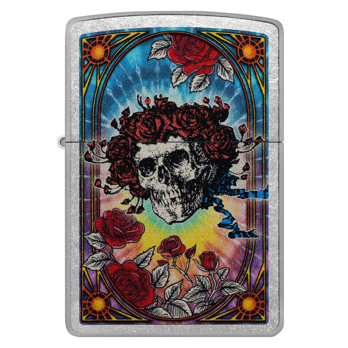 Zippo Lighter: Grateful Dead, Skull and Roses - Street Chrome 47248