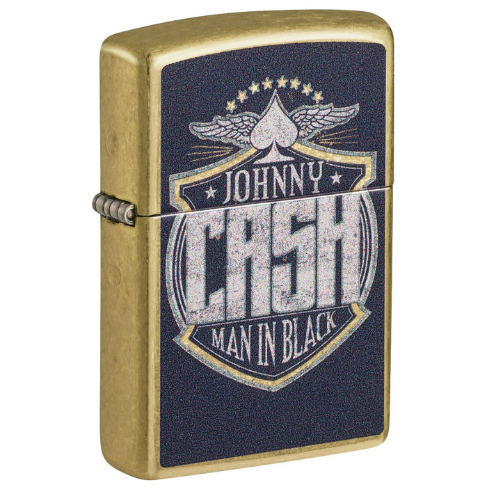 Zippo Lighter: Johnny Cash, Man in Black - Street Brass 47200