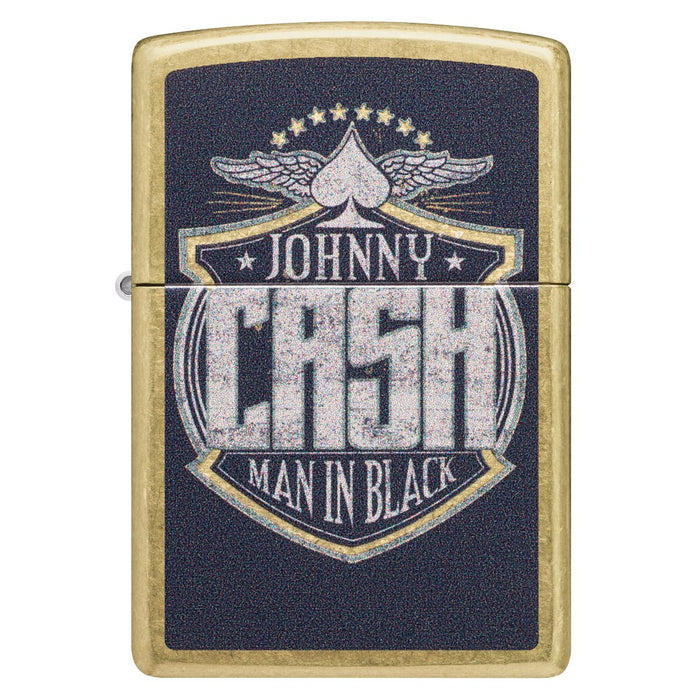 Zippo Lighter: Johnny Cash, Man in Black - Street Brass 47200