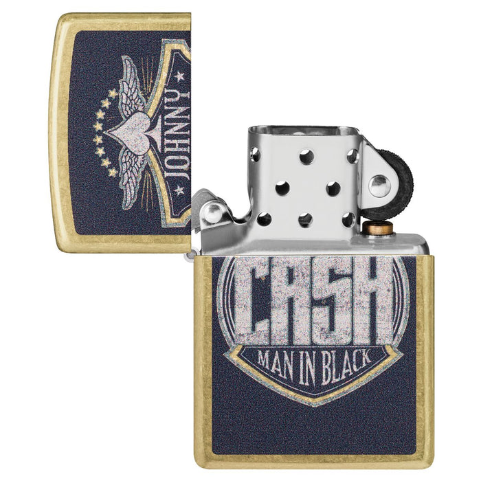 Zippo Lighter: Johnny Cash, Man in Black - Street Brass 47200