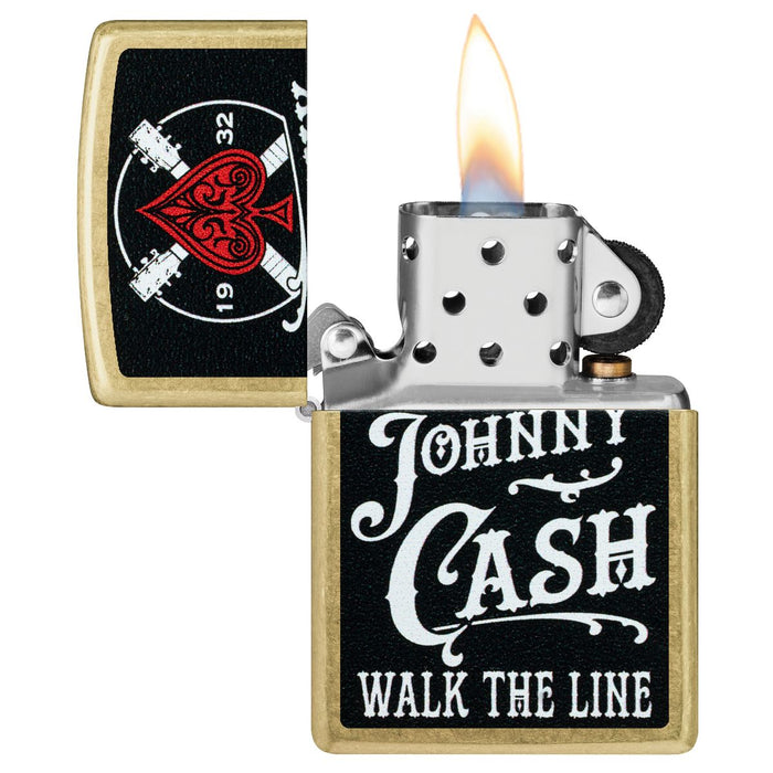 Zippo Lighter: Johnny Cash, Walk the Line - Street Brass 47245