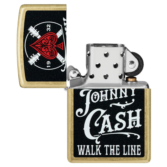 Zippo Lighter: Johnny Cash, Walk the Line - Street Brass 47245