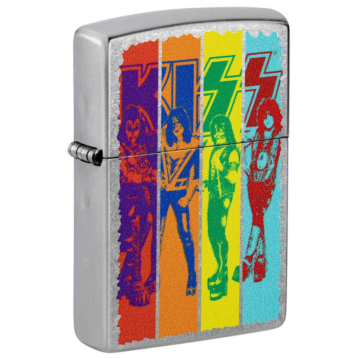 Zippo Lighter: KISS Design - Street Chrome 47244