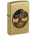 Zippo Lighter: Knotted Tree of Life Design - Street Brass 47176