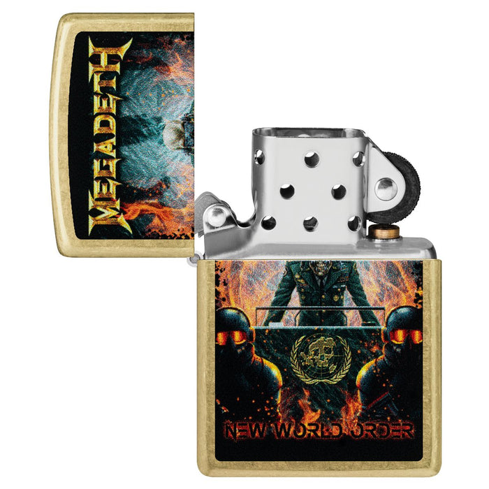 Zippo Lighter: Megadeth, New World Order - Street Brass 47236