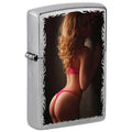 Zippo Lighter: Sexy Pin-Up Girl in Red Lingerie - Street Chrome 81743