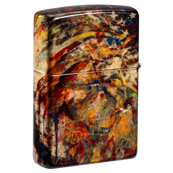 Zippo Lighter: Uncle Sam and American Flag - 540 Fusion 47145