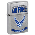 Zippo Lighter: U.S. Air Force Banner Design, USAF - Street Chrome 47089