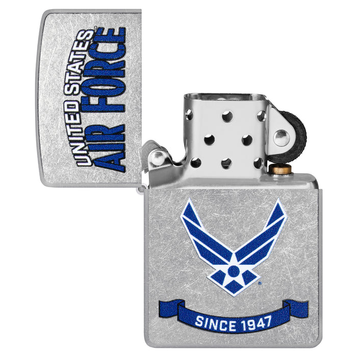 Zippo Lighter: U.S. Air Force Banner Design, USAF - Street Chrome 47089