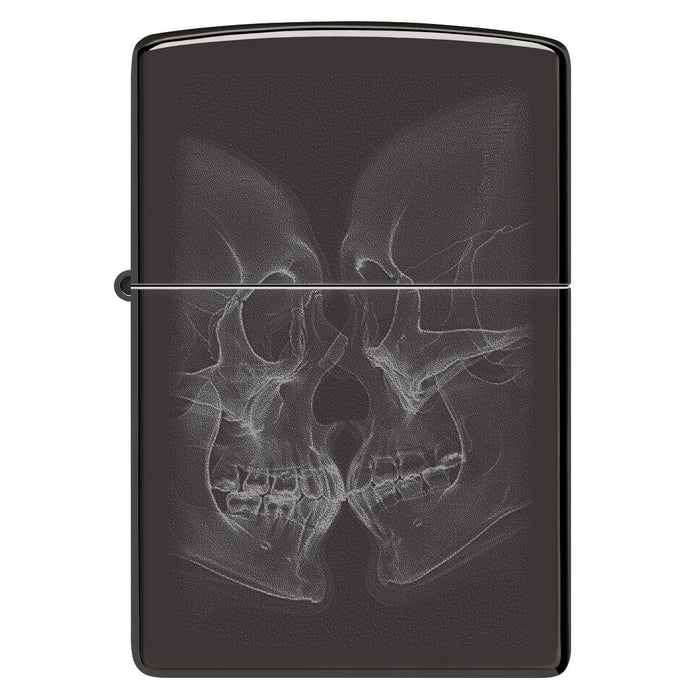 Zippo Lighter: X-Ray Kiss - High Polish Black 46644