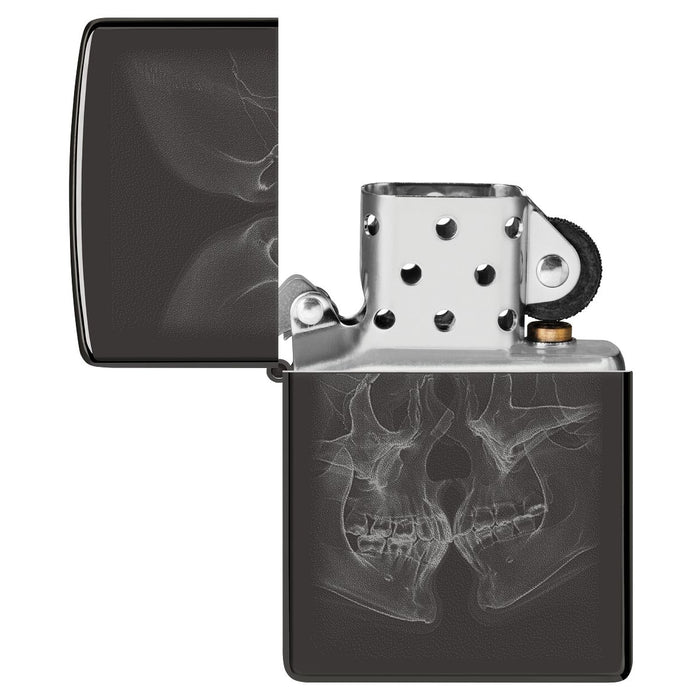 Zippo Lighter: X-Ray Kiss - High Polish Black 46644